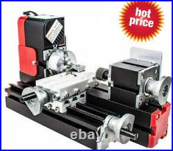 20000rev/min DIY CNC Metal Motorized Mini Lathe Machine For Hobby Model Making