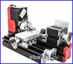 20000rev/min DIY Metal Motorized Mini Lathe Machine For Hobby Model Making 24W