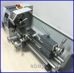 220V Mini Metal Lathe 750W Variable Speed Lathe Machine Jade Screw Steel Proce s