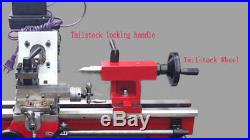 220V Mini Wood Metal Lathe Machine Woodworking drilling DIY Tool Reaming Tapping