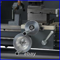 2250rpm Mini Lathe Machine Turning Cutting Drilling Threading Metal 8x16