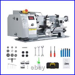 2250rpm Mini Metal Lathe w 600W Brushed Motor for Woodworking More 8x14 Inch
