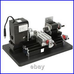 24W Mini Metal Lathe 20000RPM Motor For Soft Metal Plastic Acrylic US 100V-240V