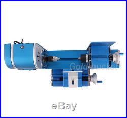 24W Mini Metal Wood-turning Lathe DIY Model Tool Woodworking Power Tool Machine