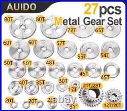27 pcs METAL change threading gears Vevor, Harbor freight and other mini lathe