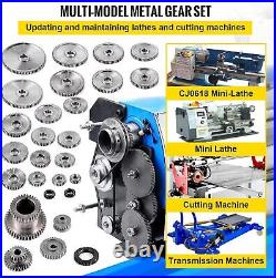 27PCS Metal Lathe Gears, Precise Mini Lathe Replacement Gears Including Box Gear