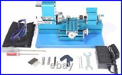 36W 20000RPM Upgraded Mini Metal Lathe Machine Motorized Metalworking DIY Tool