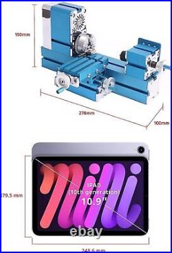 36W Mini Metal Lathe Machine DIY Tool Benchtop Wood Milling Lathe Woodworking