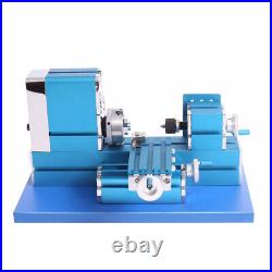 36W Mini Motorized Lathe Machine Metal Woodworking Hobby Teaching DIY Tools