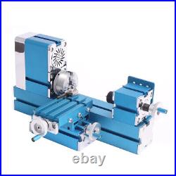 36W Mini Motorized Lathe Machine Metal Woodworking Hobby Teaching DIY Tools