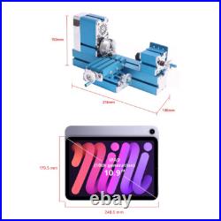 36W Mini Motorized Lathe Machine Metal Woodworking Hobby Teaching DIY Tools