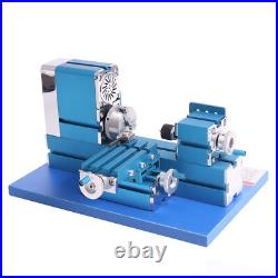 36W Mini Motorized Lathe Machine Metal Woodworking Tool for Hobby Teaching DIY