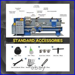 400With550W Benchtop Mini Lathe Small Lathe for Turning, Drilling and Threading