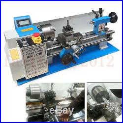 550W 110V Mini Metal Lathe Jade Thread Variable Speed Processing Chuck 7 x 14