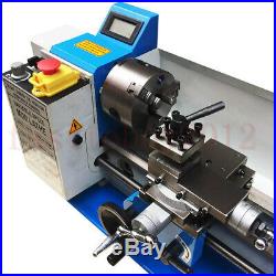 550W 110V Mini Metal Lathe Jade Thread Variable Speed Processing Chuck 7 x 14