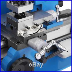 550W 2500rmp High Precision Mini Metal Milling Lathe with Variable Speed 7x14