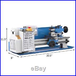 550W 7 x 14 Precision Mini Metal Lathe Variable RPM 0.75HP Speed 2500