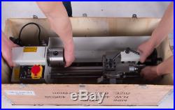 550W 7 x 14Mini Metal Lathe Machine Variable Speed 0-2500 RPM High Precision