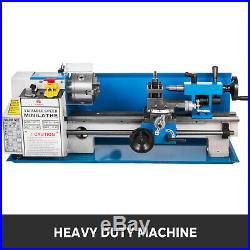 550W 7X14 Precision Mini Metal Lathe withLamp Milling Professional Woodworking