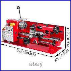 550W 7x12 Metal Mini Lathe Luxury Accessory Package 50-2500RPM Variable Speed