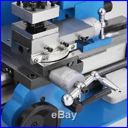 550W Precision Mini Metal Lathe Metalworking 7x14 Variable Speed Metal Turning