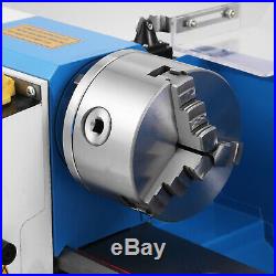 550W Precision Mini Metal Lathe Metalworking 7x14 Variable Speed Metal Turning