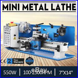 550W Precision Mini Metal Lathe Metalworking Drilling Woodworking 2500RPM GREAT