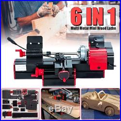 6 In 1 Multi Metal Mini Lathe DIY Wood Model Making CNC Drilling Milling Machine