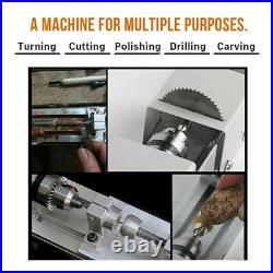 6 In 1 Multi Metal Mini Lathe DIY Wood Model Making Drilling Milling Machine