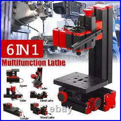 6 in 1 Mini Multipurpose Machine Wood Metal Lathe Milling Driller Tool Kit W6G1