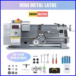 600W Mini Lathe Machine 8x14 Inch 2500rpm w Brushed Motor for Metalwork & More