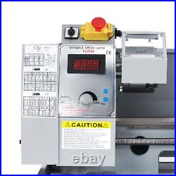 600W Mini Lathe Machine 8x14 Inch 2500rpm w Brushed Motor for Metalwork & More