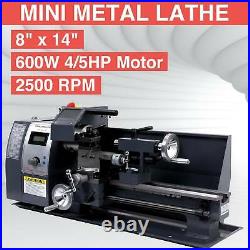 600W Mini Metal Lathe Machine Variable Speed 2500 RPM 8x 14 DC Motor Digital