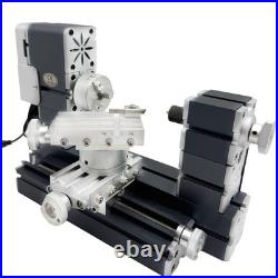 60W 12000RPM High Power Mini Metal Rotating Lathe, 4-axis desktop lathe machin