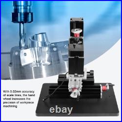 60W 12000RPM Mini Metal Lathe DIY Miniature Milling Machine 100-240V^