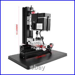 60W 12000RPM Mini Metal Lathe DIY Miniature Milling Machine 100-240V