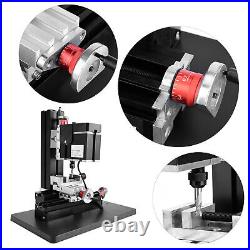 60W 12000RPM Mini Metal Lathe DIY Miniature Milling Machine 100V-240V