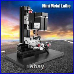 60W 12000RPM Mini Metal Lathe DIY Miniature Milling Machine Miller 100-240V Mesa
