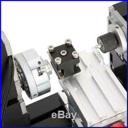 60W 5A High precision Mini Metal Rotating Lathe 12000RPM Motor