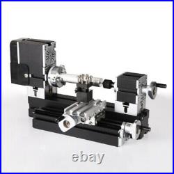 60W High Power Metal Mini Woodworking Lathe Metal Motorized Lathe Machine