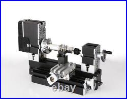 60W High Power Metal Mini Woodworking Lathe Metal Motorized Lathe Machine