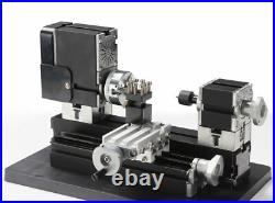 60W High Power Mini Metal 8 In 1 With Bow Arm Lathe DIY Woodworking Power Tools