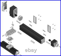 60W High Power Mini Metal Lathe 4-Axis DIY Bench Lathe Machine Tool