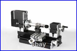 60W High Power Mini Metal Lathe Metalworking Woodworking DIY Model