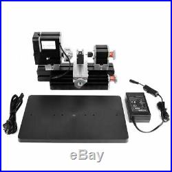 60W High Power Mini Metal Lathe Woodworking Machine Durable US Plug 100-240V S