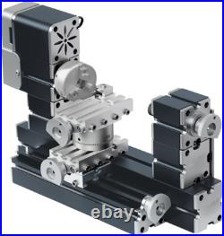60W Mini Metal Lathe Machine 4-Axis DIY Tool for Wood & Plastics 60W Mini Metal Lathe Machine 4-Axis DIY Tool for Wood & Plastics