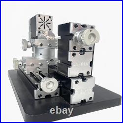 60W Mini Metal Lathe Machine 4-Axis DIY Tool for Wood & Plastics