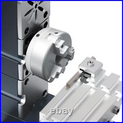 60W Mini Metal Lathe Machine 4-Axis DIY Tool for Wood & Plastics