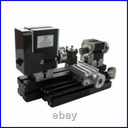 60W Mini Metal Lathe Soft Metalworking Woodworking DIY Model Making High Power
