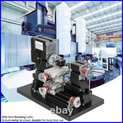 60W Mini Metal Rotating Lathe 12000RPM Motor For Wood Metal Glass Plastic^